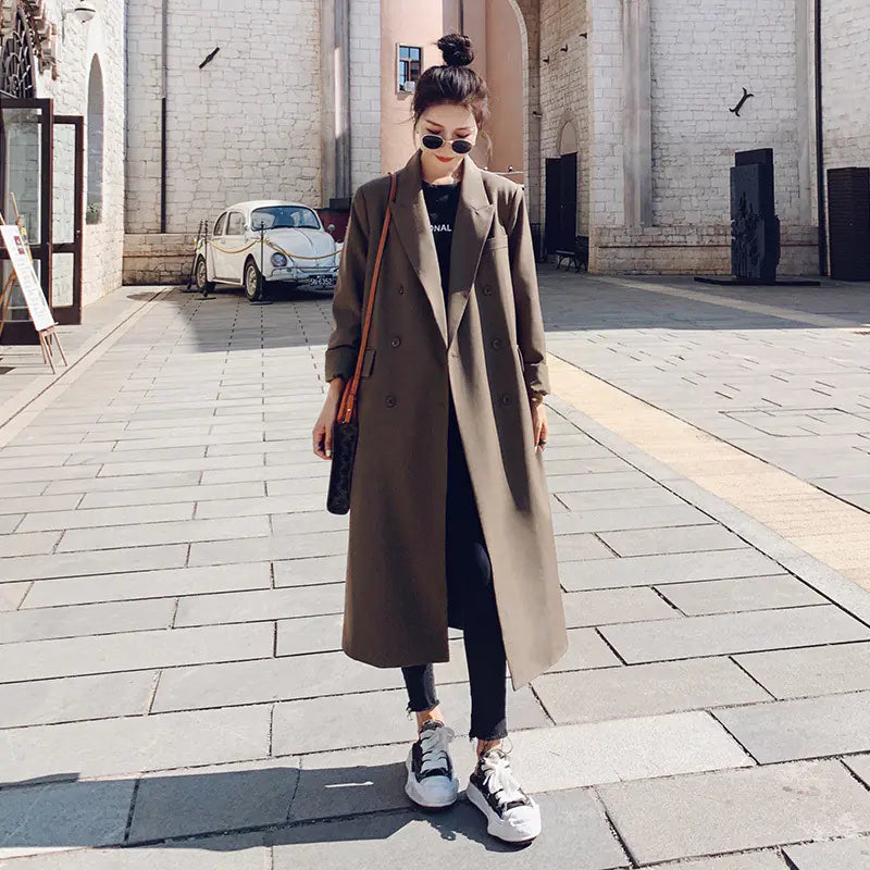 Women's Chic Mid-Length Retro Blazer