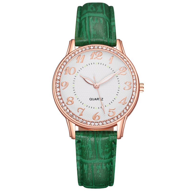 Diamond Luminous Women's Belt Women's Quartz Watch