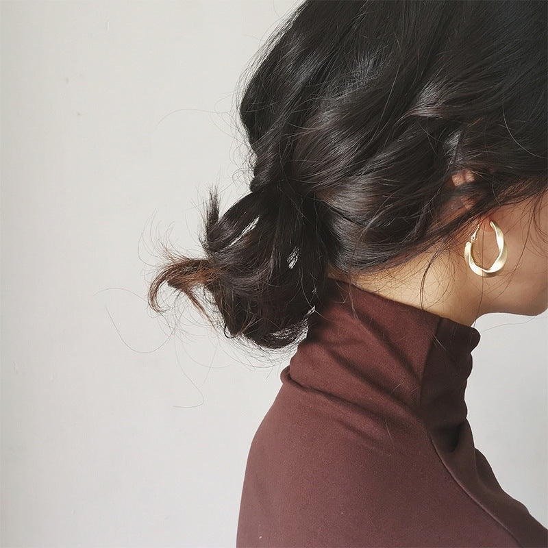 2020 Matte Gold Retro Earrings