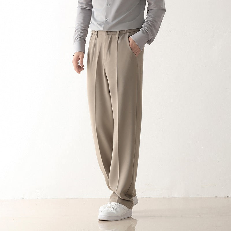 Straight Casual Trousers Loose Men Pants