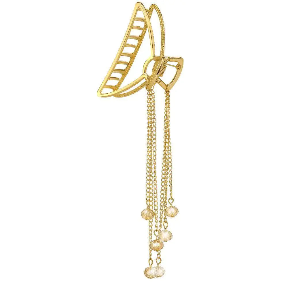 Elegant Butterfly Tassel Hair Clip