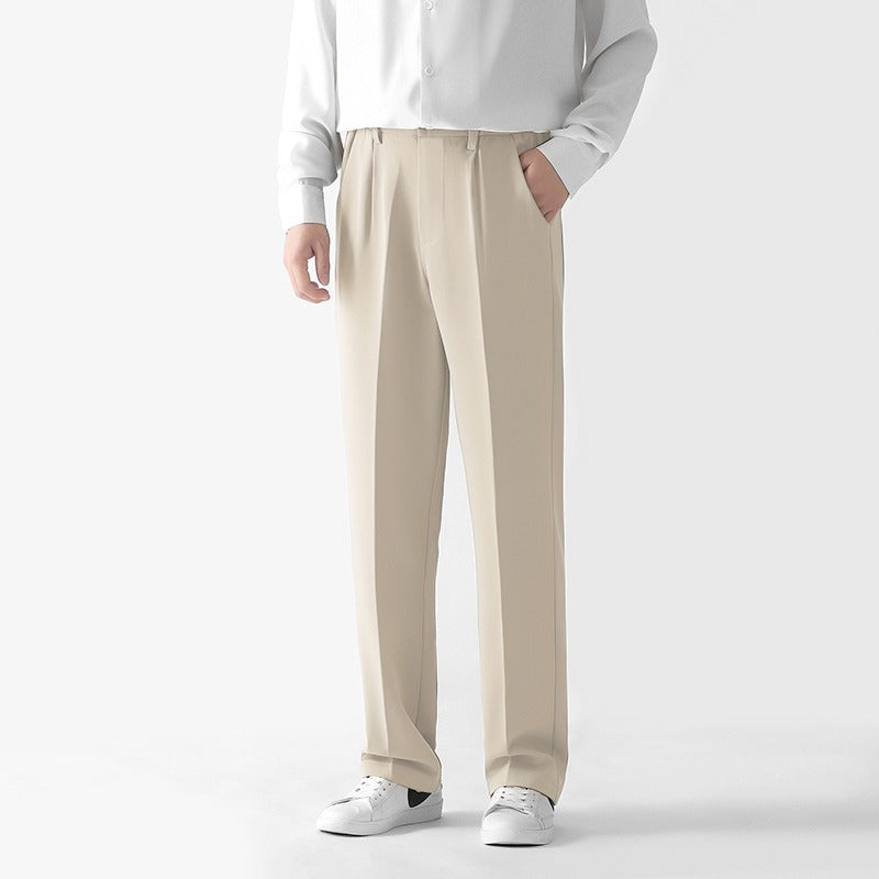 Straight Casual Trousers Loose Men Pants