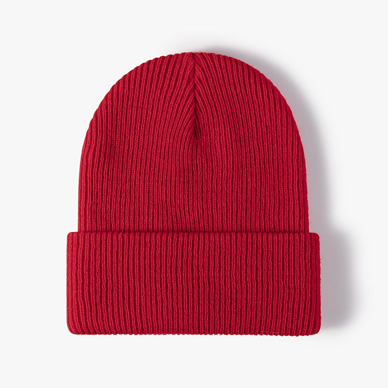 Simple Warm Thick Double Layer Men's Woolen Cap