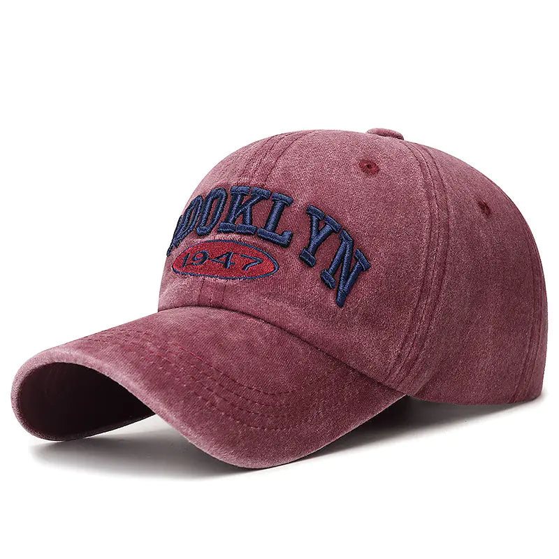 Men's Washed Cotton Baseball Cap - Trendy Duckbill Style