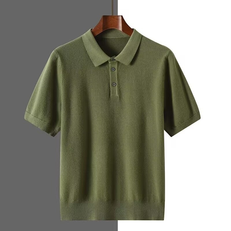 Polo Shirt Men's Short-sleeved Business Casual Bottoming Sweater