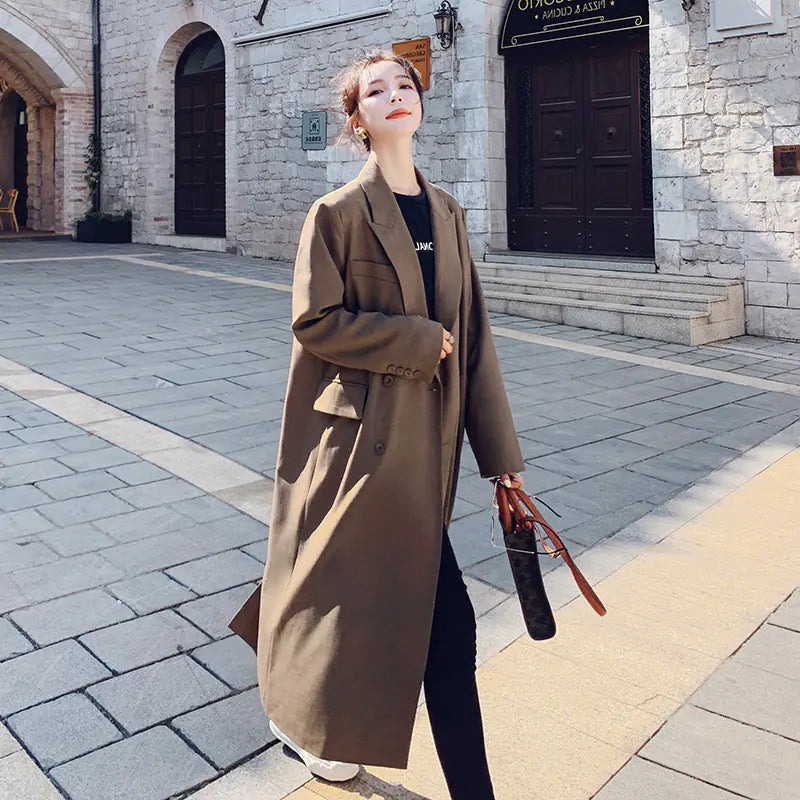 Women's Chic Mid-Length Retro Blazer