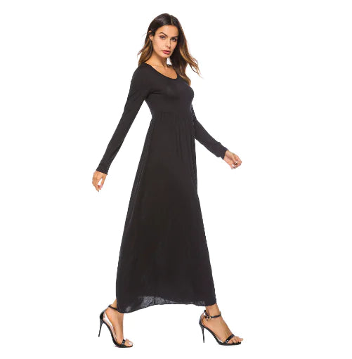 Chic Plus Size Swing Dress with Pockets