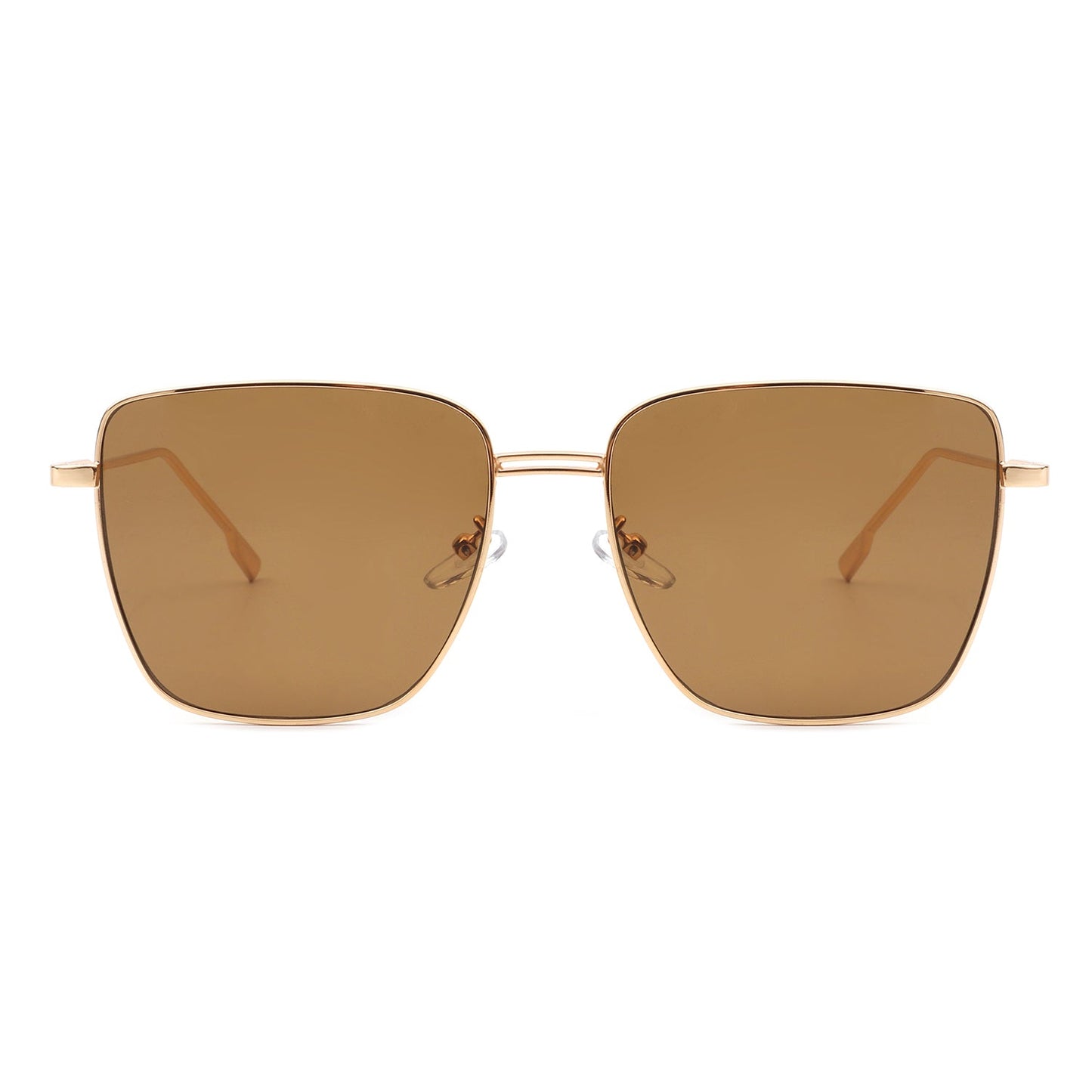Eskuitan | Women Square Metal Oversize Fashion Sunglasses