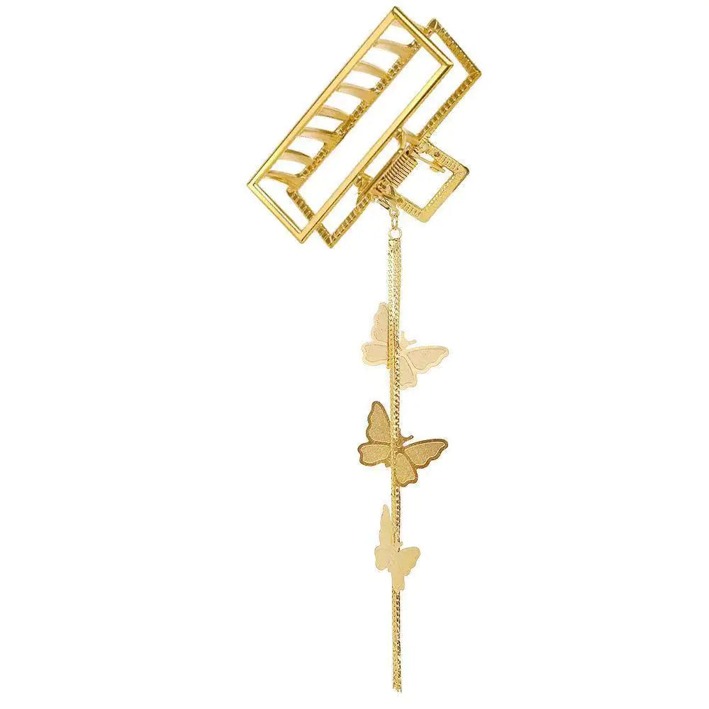 Elegant Butterfly Tassel Hair Clip