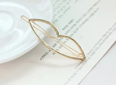 Moon Triangle Metal Hair Clip