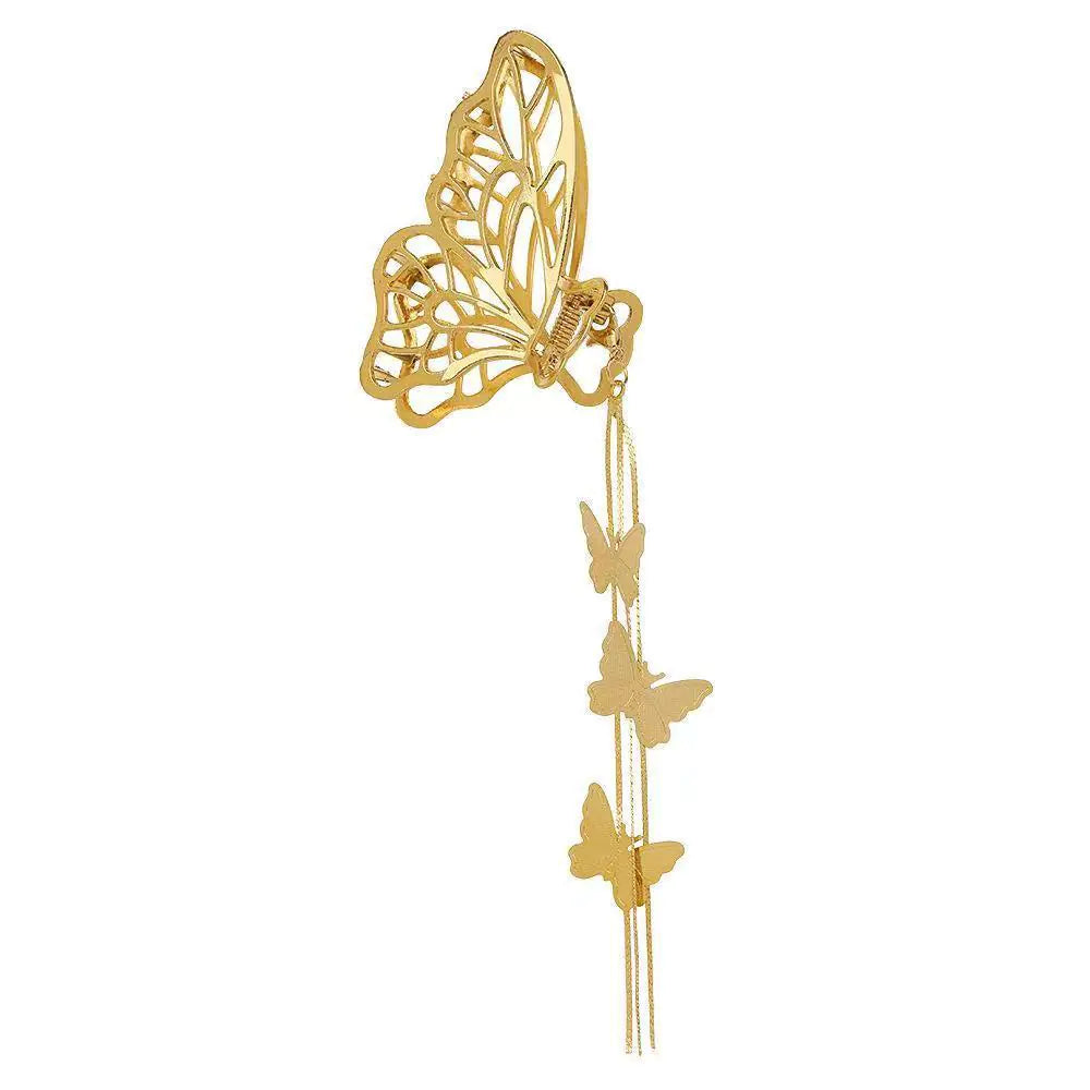 Elegant Butterfly Tassel Hair Clip