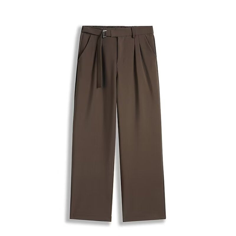 High-end Solid Color Fashionable All-match Suit Pants Loose Drooping