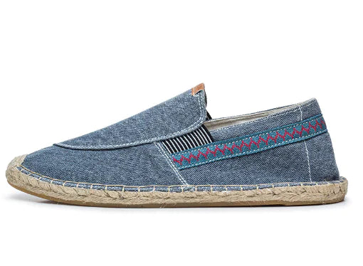 Men's Handcrafted Canvas Slip-Ons (Summer)
