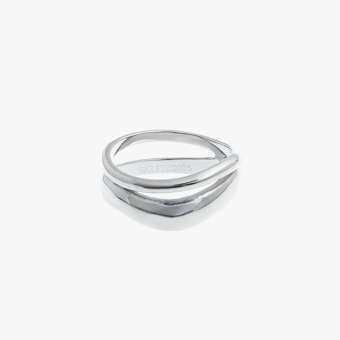 Dual Layer Titanium Fashion Ring