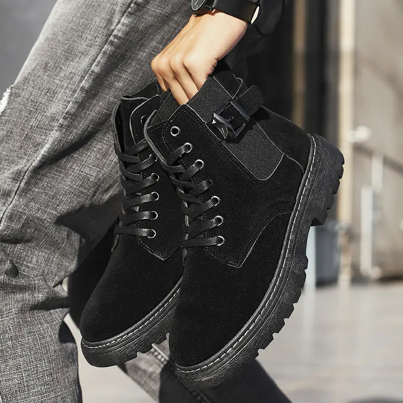 Martin British Style Men's High-Top Leather Boots