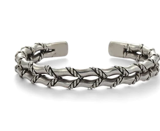 Dual Bamboo Crafted Bracelet