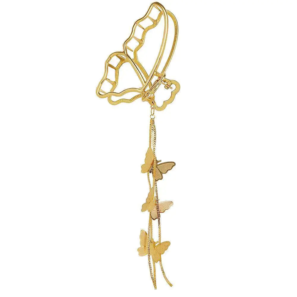 Elegant Butterfly Tassel Hair Clip