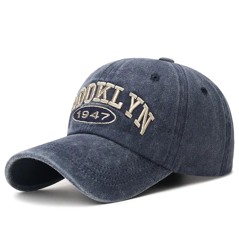 Men's Washed Cotton Baseball Cap - Trendy Duckbill Style