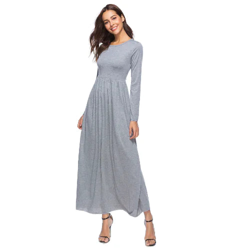 Chic Plus Size Swing Dress with Pockets