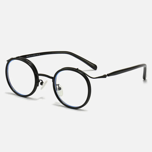 Stylish Retro Round TR90 Blue Light Blocking Glasses