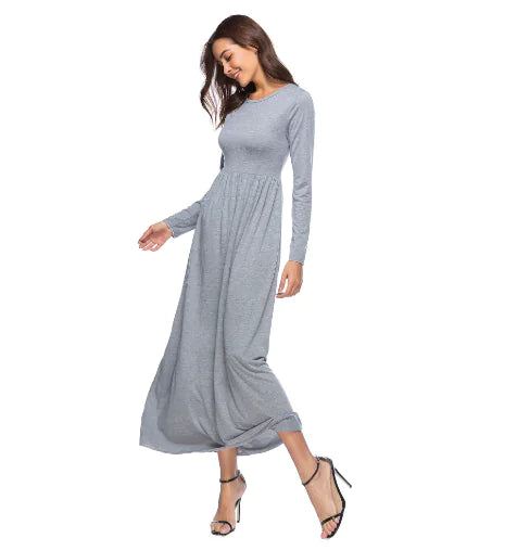 Chic Plus Size Swing Dress with Pockets