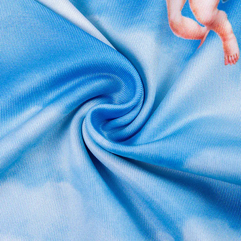 Angel Print Camisole Set for International Trade