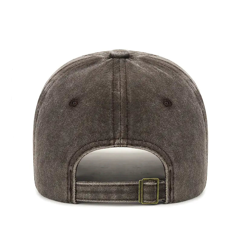 Men's Washed Cotton Baseball Cap - Trendy Duckbill Style