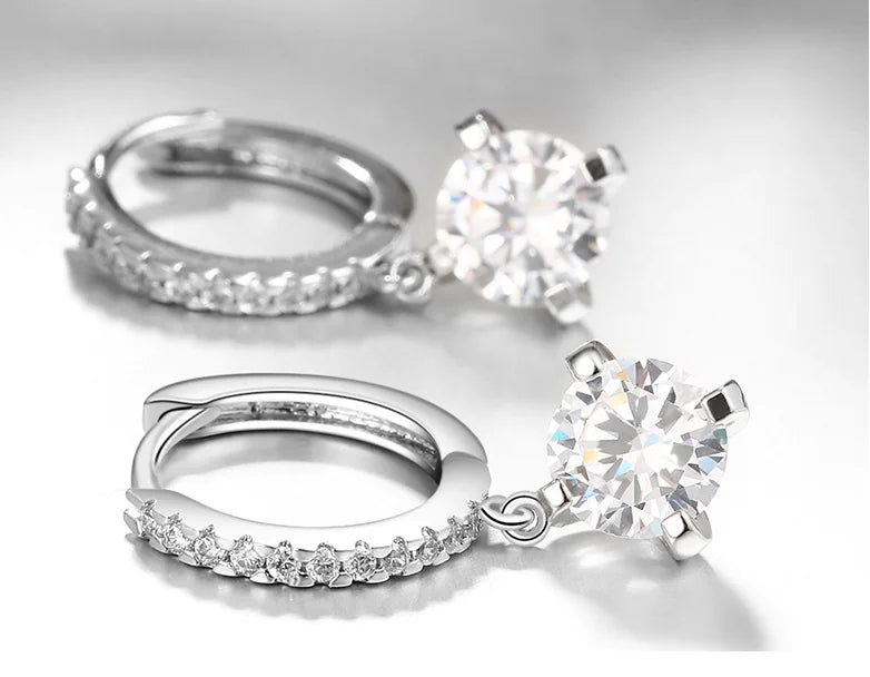 Zirconia Sparkle Stud Earrings